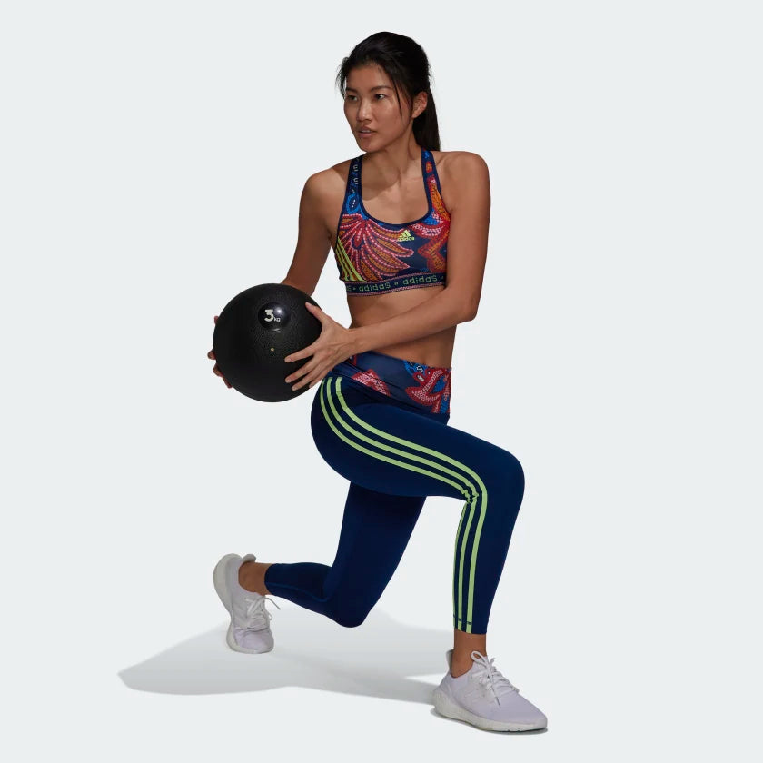 adidas Women's FARM Rio Training Essential Leggings-Green/Orange