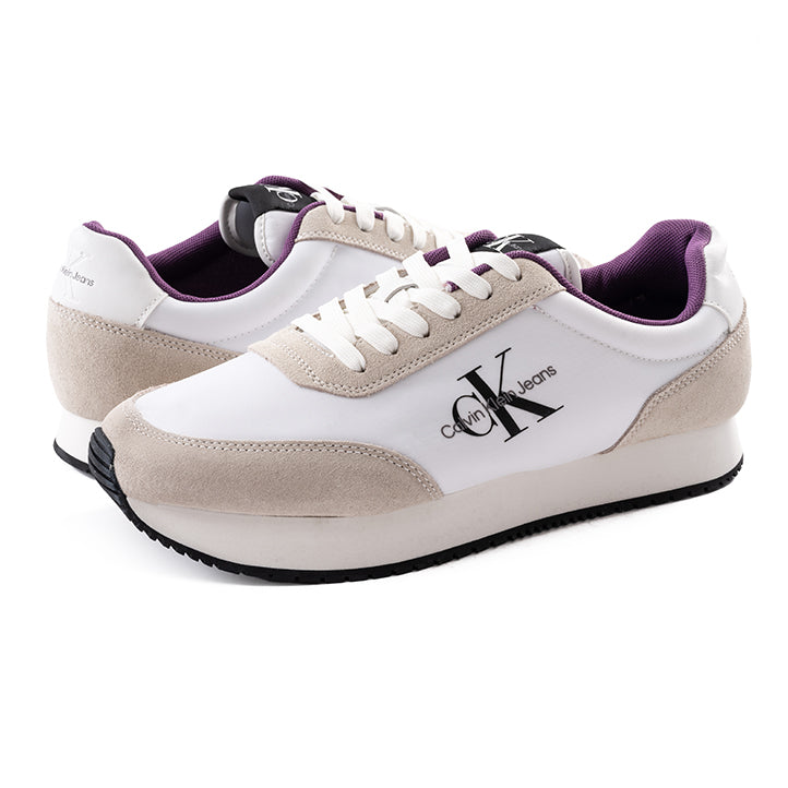 CALVIN KLEIN RETRO RUNNER LACE UP SNEAKER CKM43