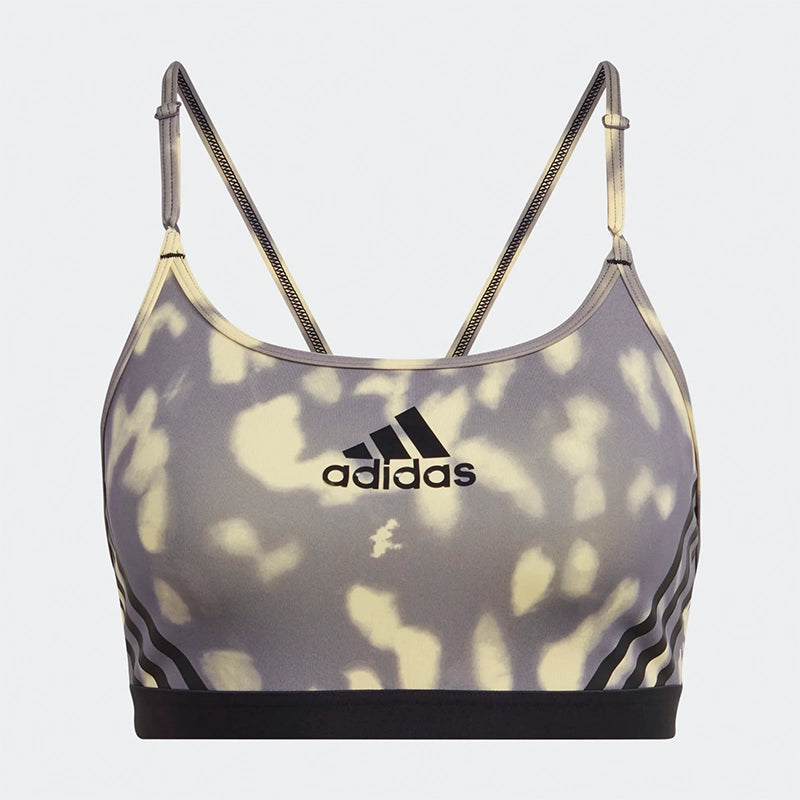 ADIDAS AEROREACT LIGHT-SUPPORT HYPERGLAM PRINTED BRA HJ9693