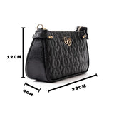 GUESS Cate Mini Handbag-Shoulder-Black- GB86