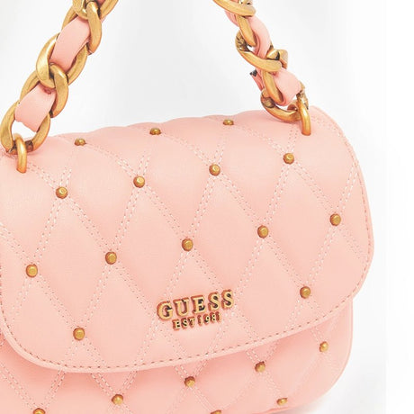 GUESS Triana Logo Detailed Shoulder Bag - ROSE - GB18 - Runner