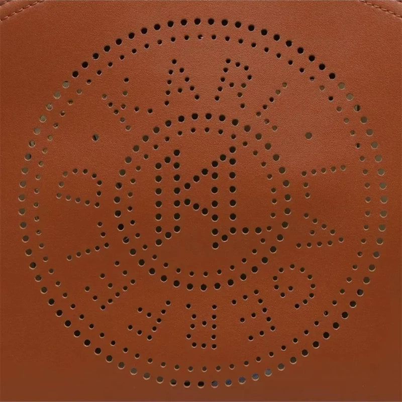 KARL LEGERFELD PARIS CIRCLE PERFORATED TOTE BROWN B130