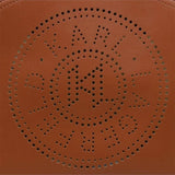 KARL LEGERFELD PARIS CIRCLE PERFORATED TOTE BROWN B130