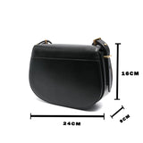 Polo Ralph Lauren Saddle Polo ID Shoulder Bag -BLACK-  RB2