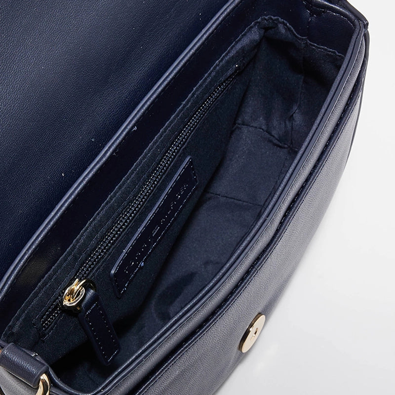 TOMMY HILFIGER LIFE SADDLE SHOULDERBAG NAVY THB21