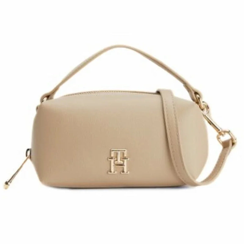 TOMMY HILFIGER LOGO CASUALL CROSSBODY BEIGE THB6