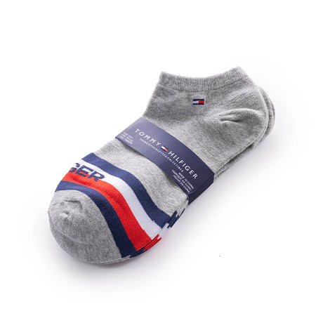 TOMMY HILFIGER COTTON ANKLE 3-PACK SOCKS SU33