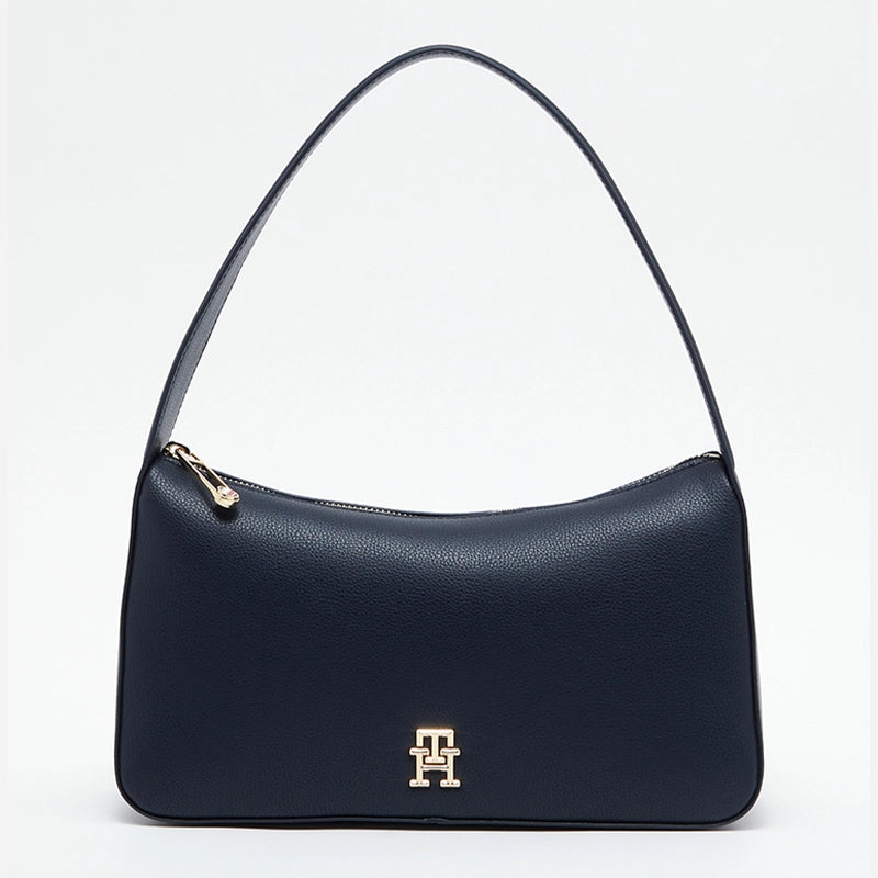 TOMMY HILFIGER LOGO PLAQUE SHOULDERBAG NAVY B120