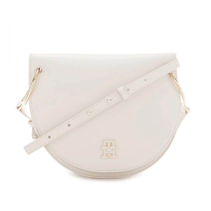 TOMMY HILFIGER MONOGRAM SADDLE SHOULDERBAG BEIGE B117