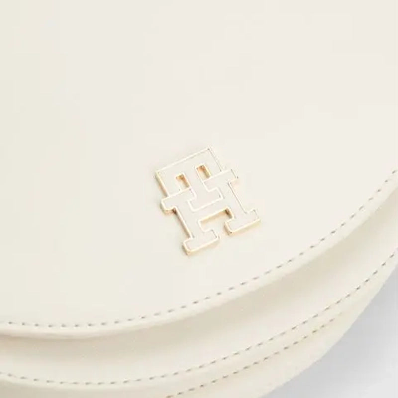 TOMMY HILFIGER MONOGRAM SADDLE SHOULDERBAG BEIGE B117