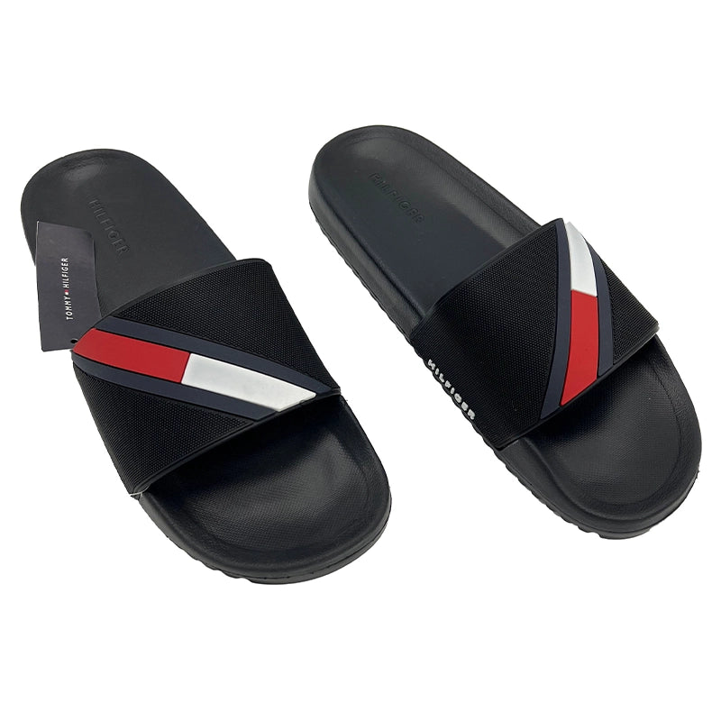 TOMMY HILFIGER RATTER-2  Black Slipper  SL-52