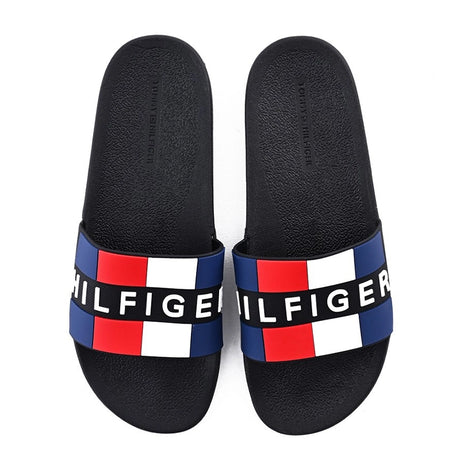 Tommy Hilfiger Jeans EARHTY Black Slipper #SL-08