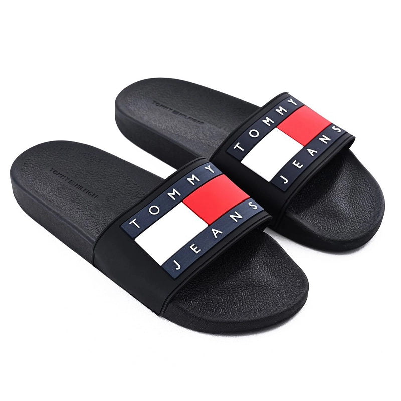 Tommy Hilfiger Jeans EARTHY Black Slipper #SL-03