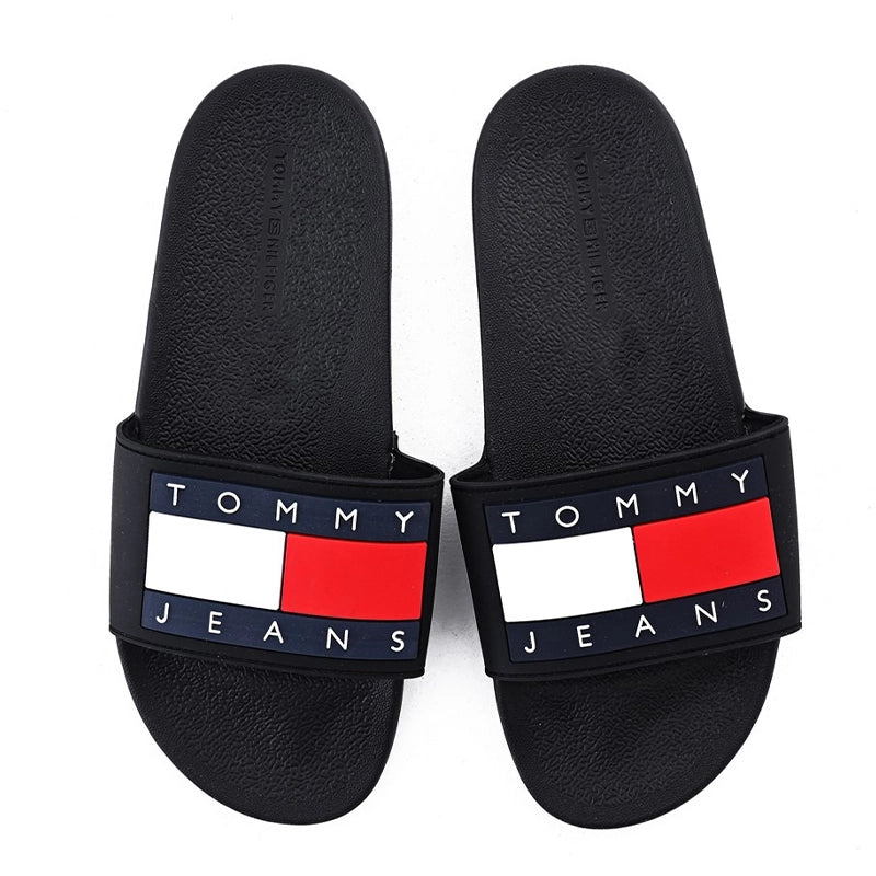 Tommy Hilfiger Jeans EARTHY Black Slipper #SL-03