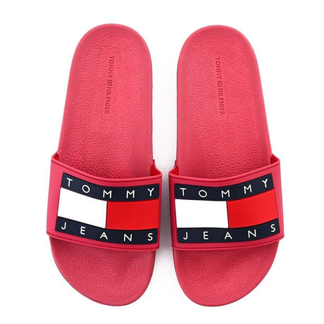 Tommy Hilfiger Jeans EARTHY Red Slipper #SL-01