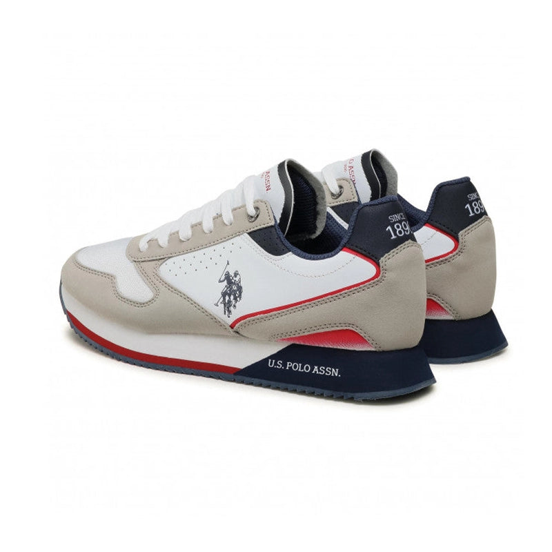 U.S. Polo Assn. NOBIL3 White Grey P17