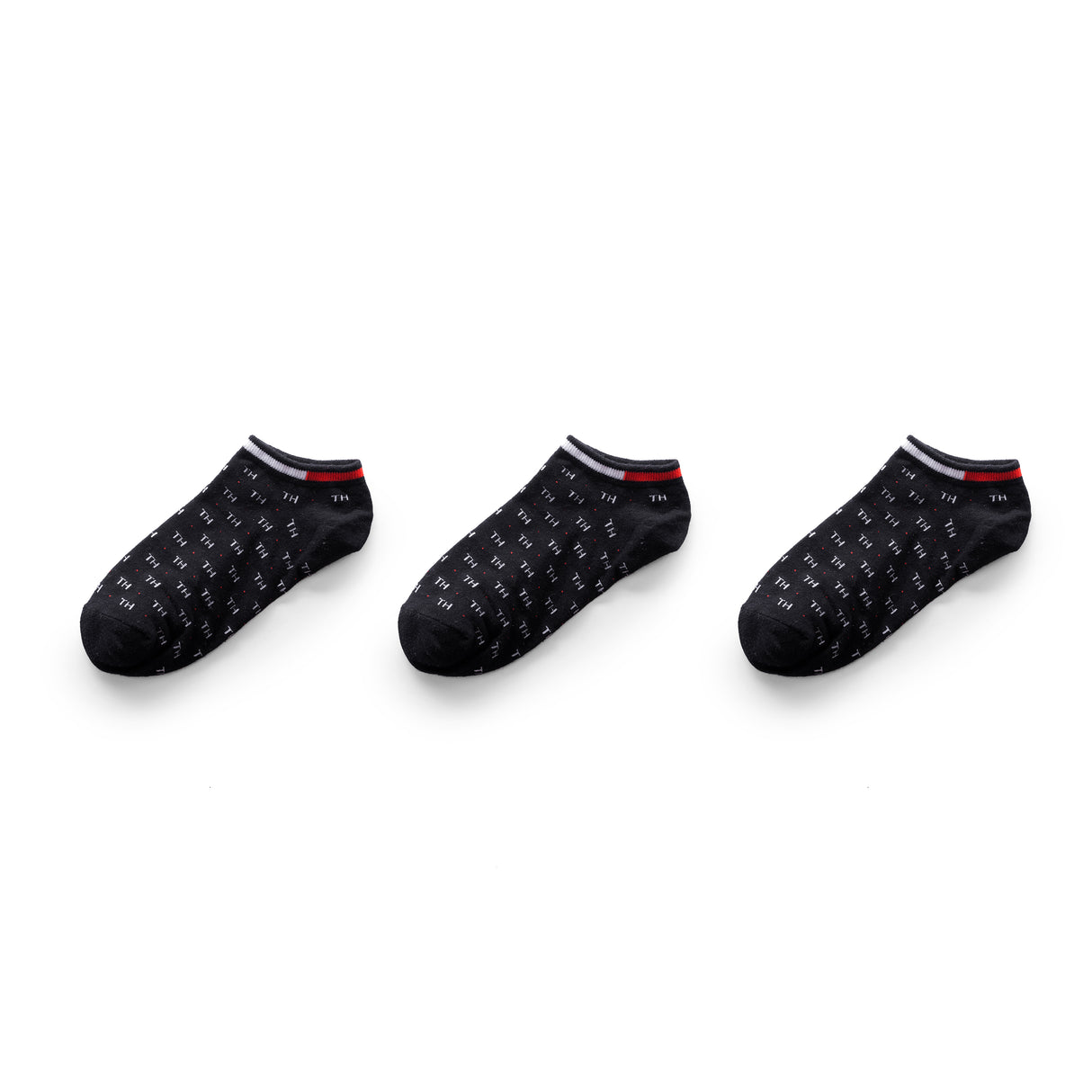 TOMMY HILFIGER COTTON ANKLE 3-PACK SOCKS SU38