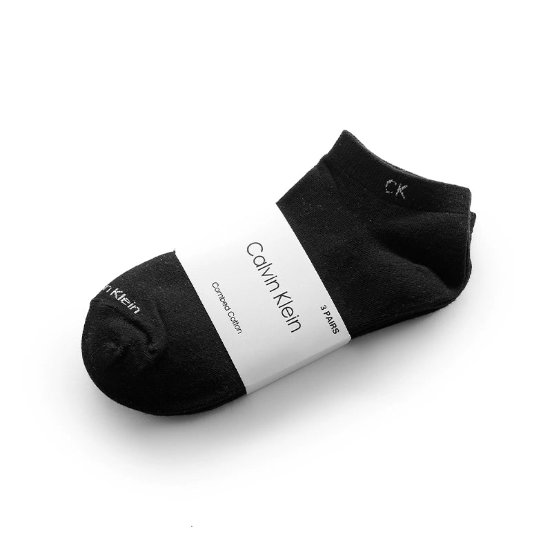 CALVIN KLEIN COTTON ANKLE 3 - PACK SOCKS SU19 - Runner