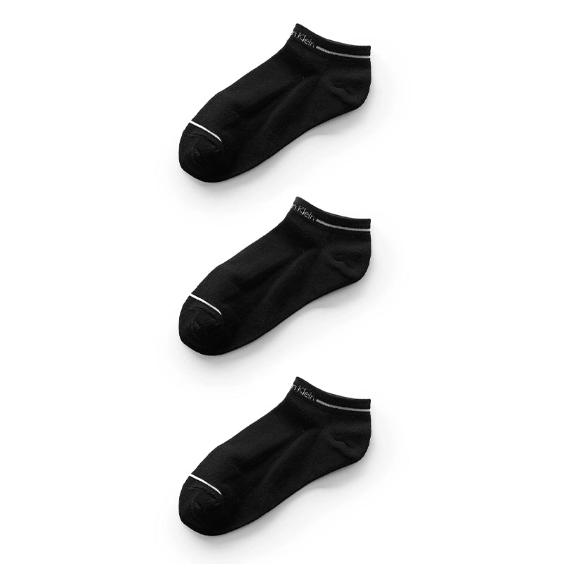 CALVIN KLEIN COTTON ANKLE 3 - PACK SOCKS SU25 - Runner