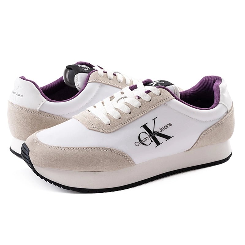 CALVIN KLEIN RETRO RUNNER LACE UP SNEAKER CKM43 - Runner