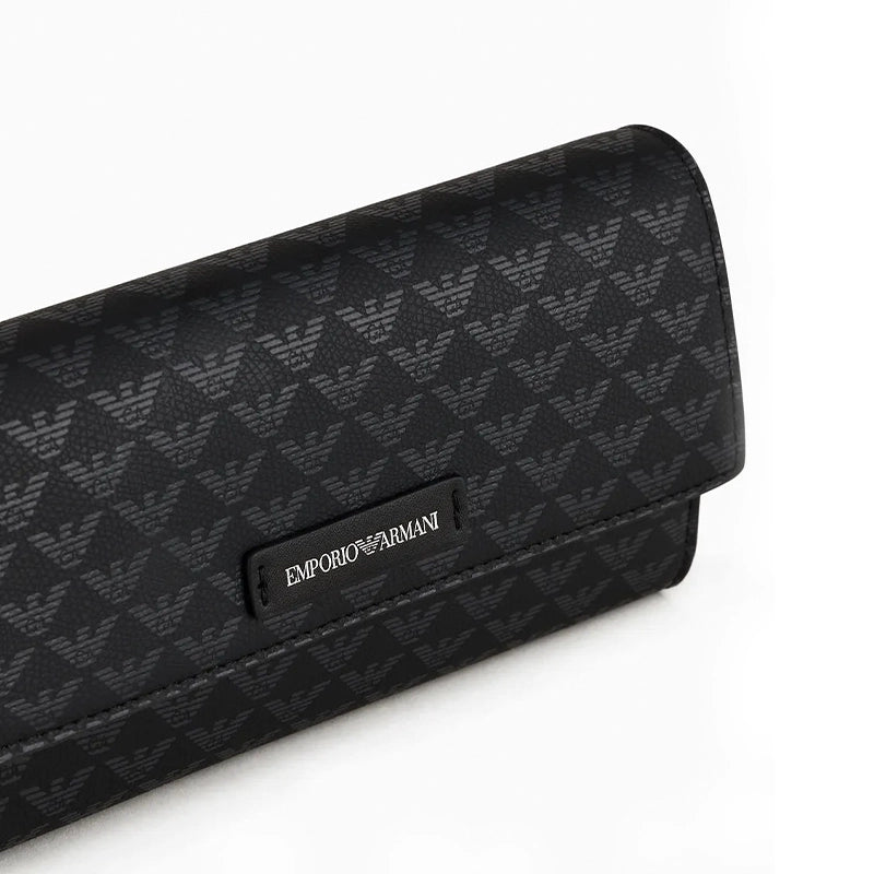 EMPORIO ARMANI MONOGRAM FLAP WALLET EAB1 - Runner