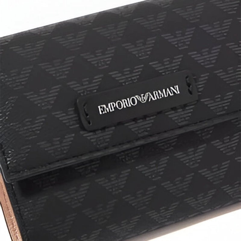 EMPORIO ARMANI MONOGRAM TRI - FOLD WALLET EAB2 - Runner