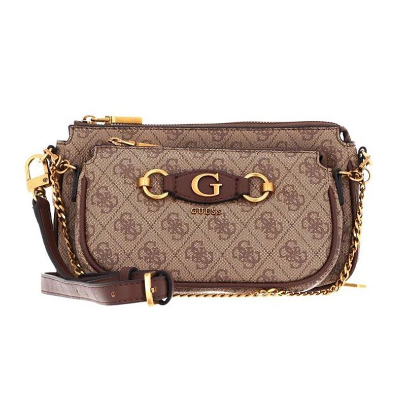 GUESS Izzy Double Pouch - Brown - GB52 - Runner