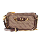 GUESS Izzy Double Pouch - Brown - GB52 - Runner