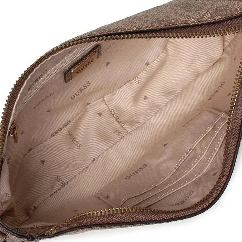 GUESS Izzy Double Pouch - Brown - GB52 - Runner