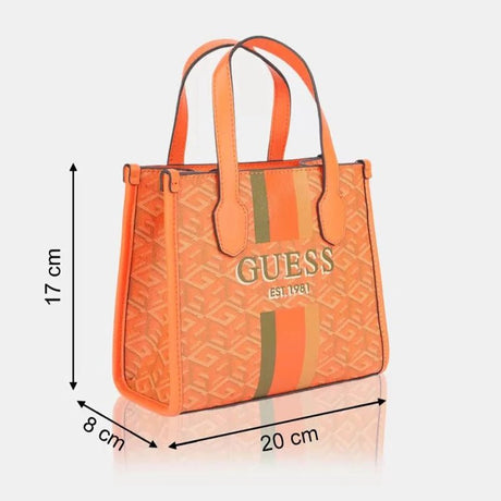 GUESS Tote bag Handbag - Orange - GB69 - Runner