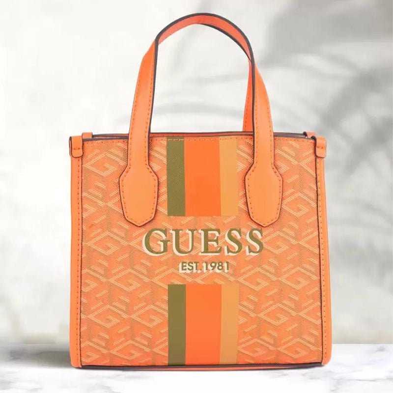 GUESS Tote bag Handbag - Orange - GB69 - Runner