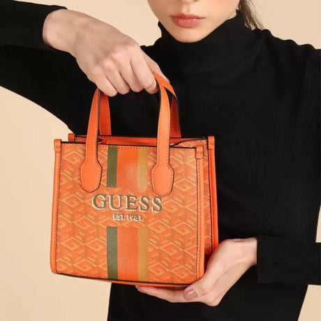 GUESS Tote bag Handbag - Orange - GB69 - Runner