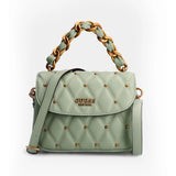 GUESS Triana Logo Detailed Shoulder Bag - OLIVE - GB17 - Runner