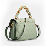 GUESS Triana Logo Detailed Shoulder Bag - OLIVE - GB17 - Runner