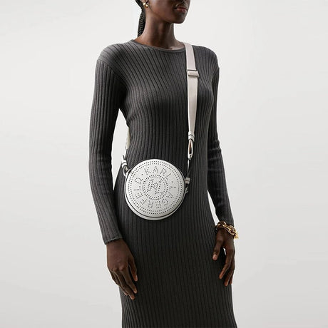 Karl Lagerfeld K/Circle round perforated - Shoulderbag - White - KB10 - Runner