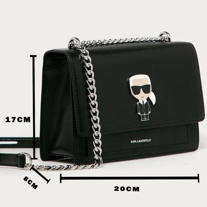 Karl Lagerfeld K/Ikonik Metal Lock - Shoulderbag - Black - KB22 - Runner