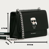 Karl Lagerfeld K/Ikonik Metal Lock - Shoulderbag - Black - KB22 - Runner