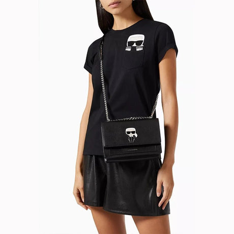 Karl Lagerfeld K/Ikonik Metal Lock - Shoulderbag - Black - KB22 - Runner