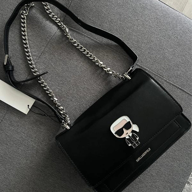 Karl Lagerfeld K/Ikonik Metal Lock - Shoulderbag - Black - KB22 - Runner