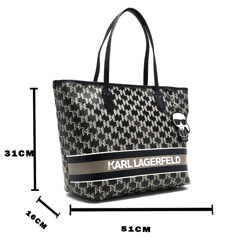 Karl Lagerfeld K/ikonik Monogram - Shoulderbag - Black - KB25 - Runner