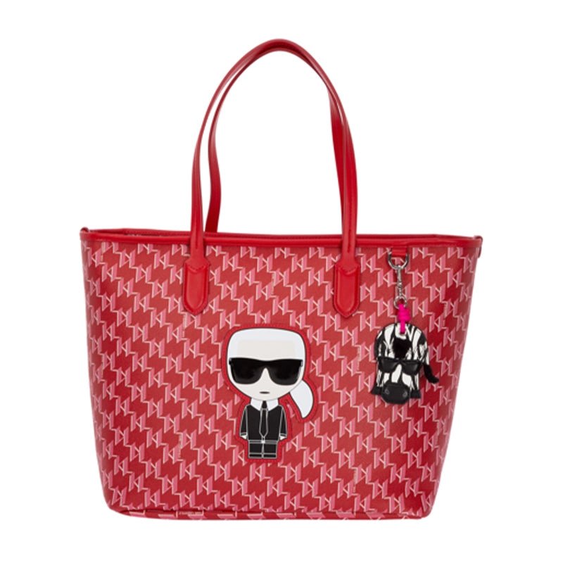 Karl Lagerfeld K/ikonik Monogram - Shoulderbag - Red - KB17 - Runner