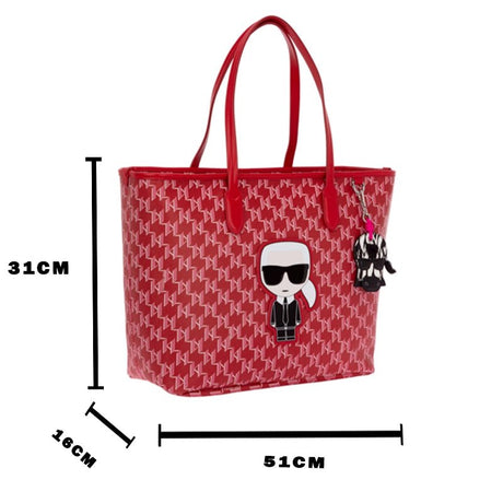 Karl Lagerfeld K/ikonik Monogram - Shoulderbag - Red - KB17 - Runner