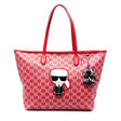 Karl Lagerfeld K/ikonik Monogram - Shoulderbag - Red - KB17 - Runner