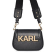 Karl Lagerfeld Letters Empossed - Shoulderbag - Black - KB18 - Runner