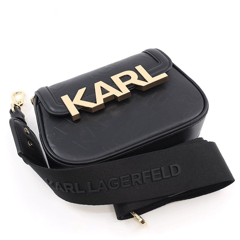 Karl Lagerfeld Letters Empossed - Shoulderbag - Black - KB18 - Runner