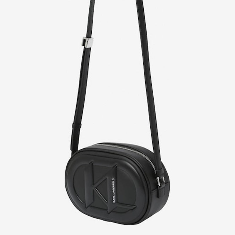 Karl Lagerfeld Monogram Zip - Up - Shoulderbag - Black - KB19 - Runner