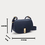 Polo Ralph Lauren Saddle Polo ID Shoulder Bag - NAVY - RB1 - Runner