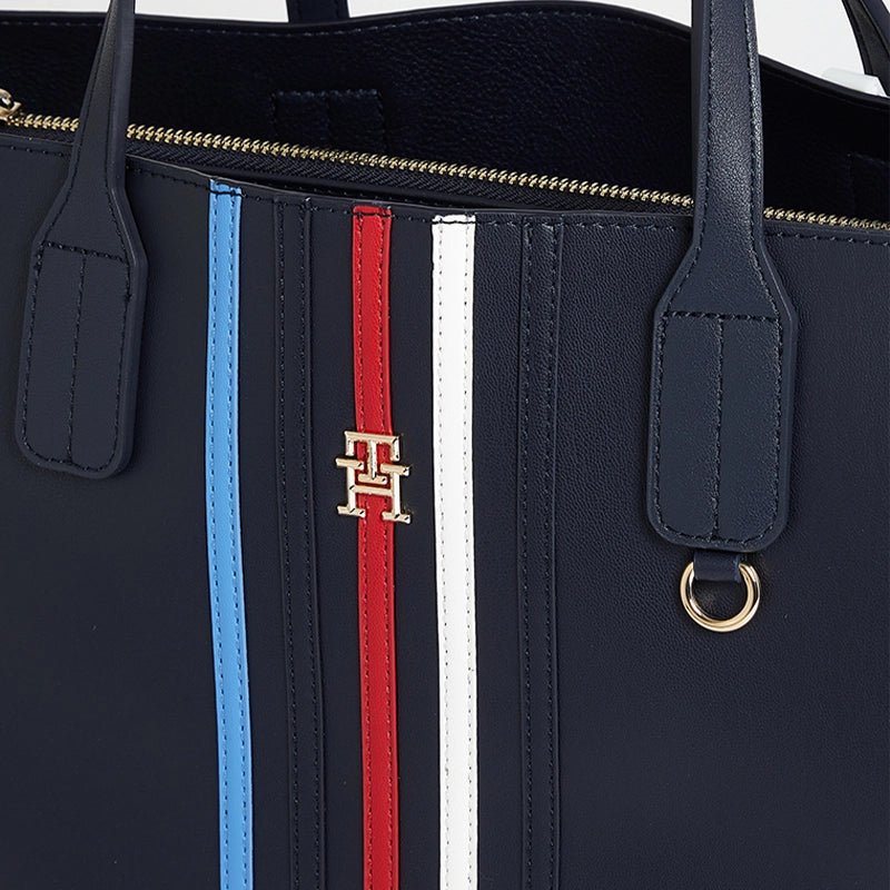 Tommy Hilfiger Iconic Tommy Satchel Corp - Shoulderbag - Navy - TB48 - Runner