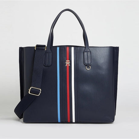 Tommy Hilfiger Iconic Tommy Satchel Corp - Shoulderbag - Navy - TB48 - Runner