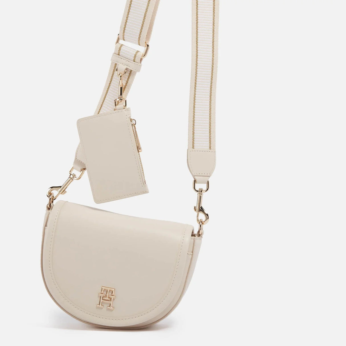 TOMMY HILFIGER LIFE SADDLE SHOULDERBAG White TB20 - Runner